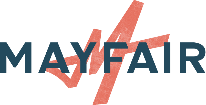Mayfair: The logo representing parks, trails, and homes in New Braunfels.